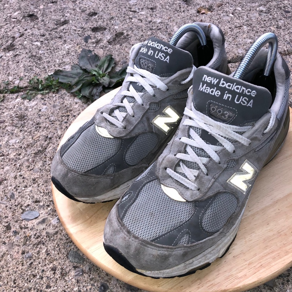 New Balance 993 MR993GL Heritage Running Shoes Mens 10 D Grey USA Normcore Dad